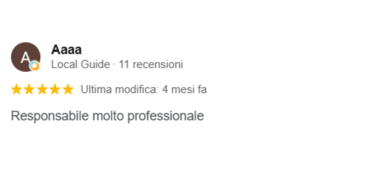 Recensione cliente 5